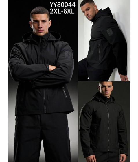 80044 чорн Куртка чоловіча 2XL-6XL по 5