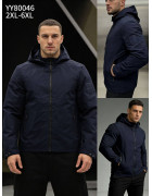 80046 т.син Куртка чоловіча 2XL-6XL по 5