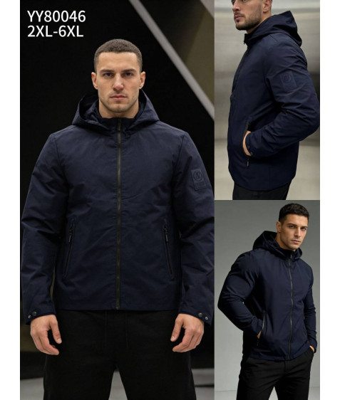 80046 т.син Куртка чоловіча 2XL-6XL по 5