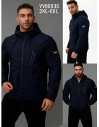 80036 т.син Куртка чоловіча 2XL-6XL по 5