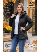B8516-1 чорн Куртка жіноча 3XL-7XL по 5