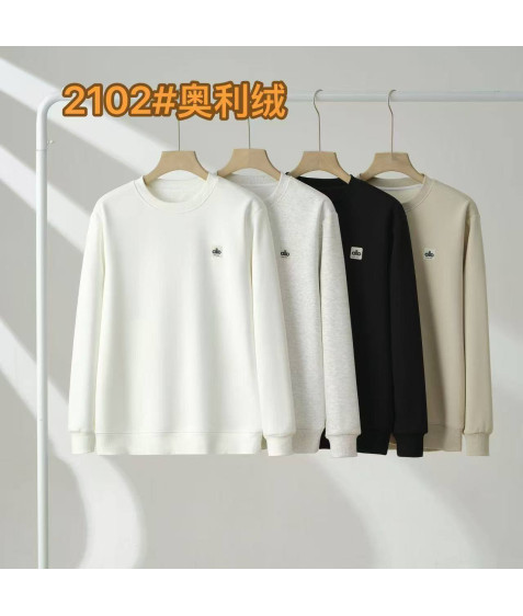 2102 біл. Світшот чоловічий ФЛІС ХL-4XL по 4