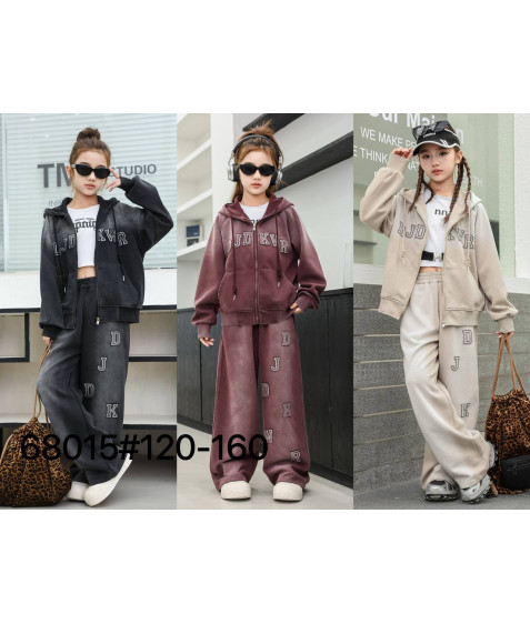 68015# чорн. Костюм дитячий 120-160 по 5