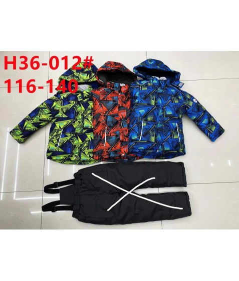 H36-012 синий Куртка мальчик 116-140 по5