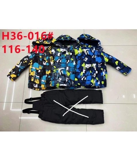 H36-016 желтый Куртка мальчик 116-140 по5