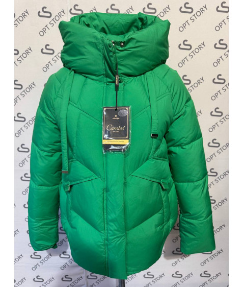 507#25 зелен. Куртка жіноча CAROLES 42-52 по 6