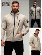80037 молоко Куртка чоловіча 2XL-6XL по 5