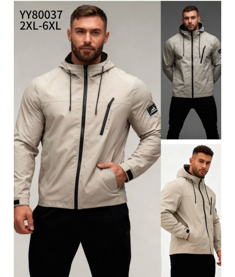 80037 молоко Куртка чоловіча 2XL-6XL по 5