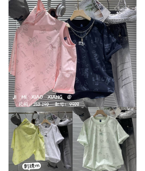 9908 син Футболка дитяча 150-190 по 5