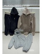 5001 чорн.  Сп. костюм дитячий ФЛІС 130-170 по 5