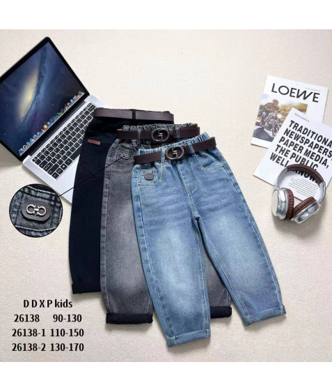 26138-1 син. Джинси дитячі 110-150 по 5