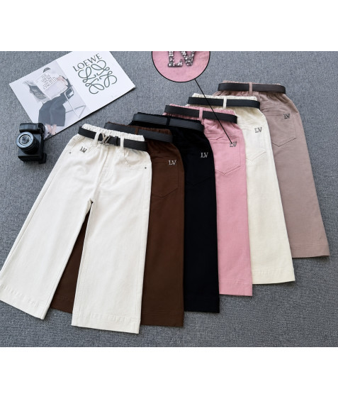 262232 коричн. Джинси дитячі 90-130 по 5
