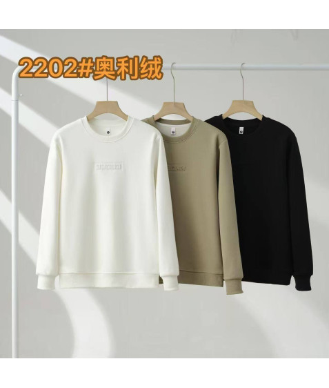 2202 чорн. Світшот чоловічий ФЛІС ХL-4XL по 4