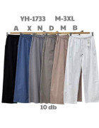 YH-1733#A чорн Штани жіночі M-3XL по 5