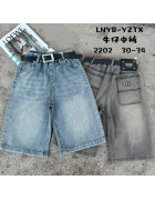 2202 синій Шорти дитячі BAGGY 30-34 по 5