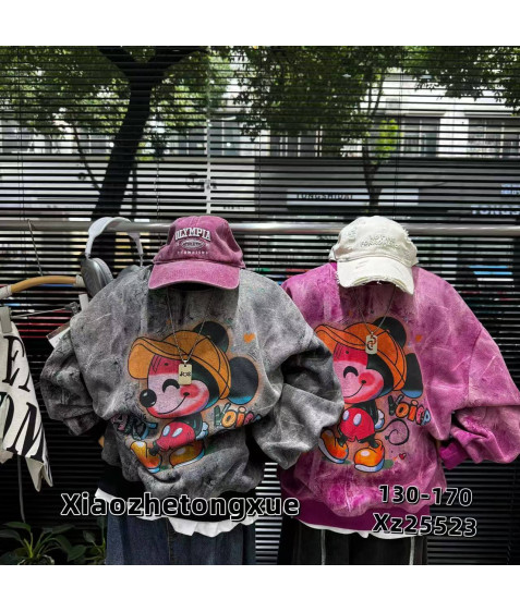 XZ25523 т.сір. Світшот дитячий  130-170 по 5