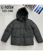 L-103 чорн Куртка хлопчик 122-146 по 5