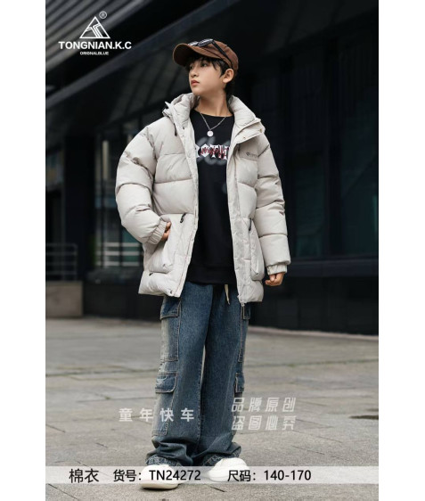 TN24272 молоко. Куртка хлопчик 140-170 по 4