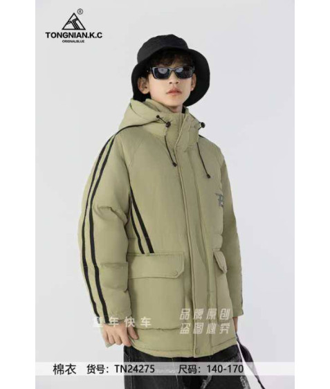 TN24275# олива. Куртка хлопчик 140-170 по 4