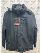 ZF9556#717 черн/зел Куртка мужская SAZ (52-62) по 6 