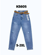 KS605 син Джинси жіночі S-2XL по 5