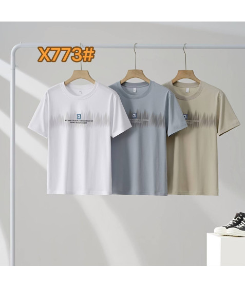 X773 біл. Футболка чоловіча 48-56 по 5