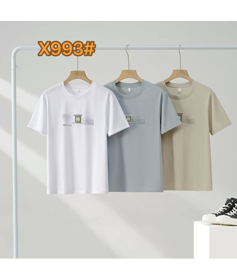 X993 біл. Футболка чоловіча 48-56 по 5