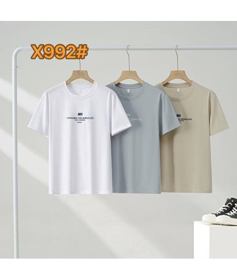 X992 біл. Футболка чоловіча 48-56 по 5