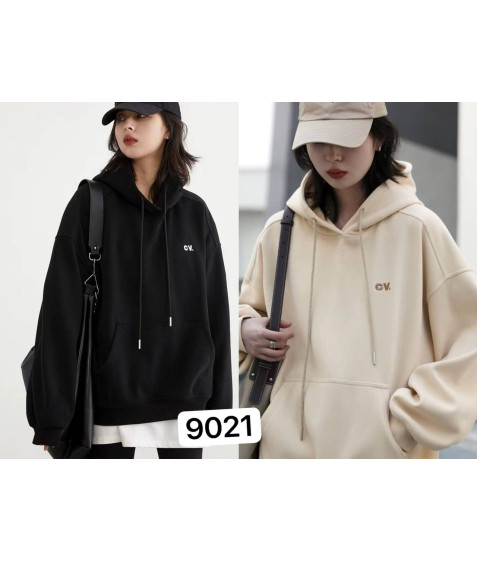 9021 чорн. Худі дитяче ФЛІС 140-180 по 5