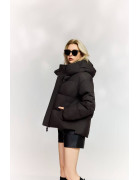 M25-495#1443 чорний Куртка жіноча OVERSIZE 42-44-46 по 3