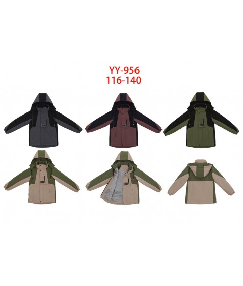 YY-956 хакі Куртка хлопчик 116-140 по 5