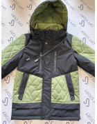 YY-965 чорн-зелен Куртка хлопчик 134-158 по 5