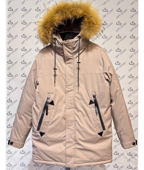 3610# беж. Куртка хлопчик 146-170 по 5 шт