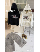 M5092 чорн Худі дитяче ФЛІС 130-170 по 5