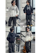 M5095 чорн Худі дитяче ФЛІС 130-170 по 5