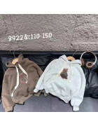 8922 коричн. Худі дитяче ФЛІС 110-150 по 5