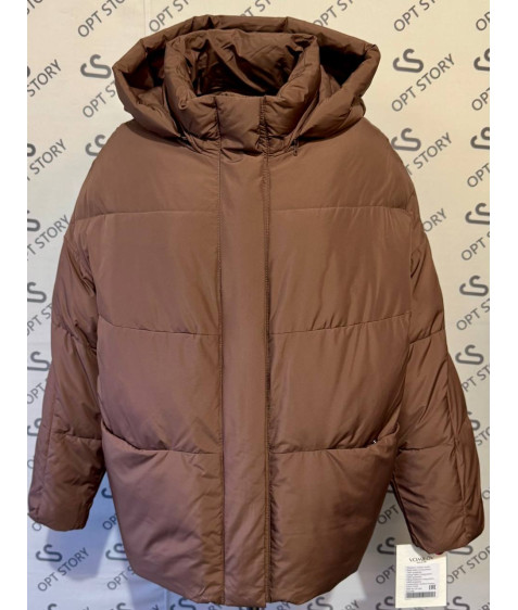 M25-455#1416 кава Куртка жіноча OVERSIZE 44-46-48 по 3