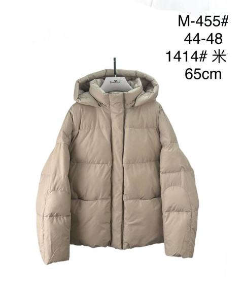 M25-455#1414 беж Куртка жіноча OVERSIZE 44-46-48 по 3