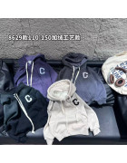 8629 чорн. Худі дитячий ФЛІС 110-150 по 5