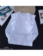 C1369# біл. Блузка дівчинка 146-170 по 5