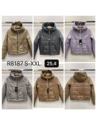 B8187-1 чорн.Куртка жіноча S-2XL по 5