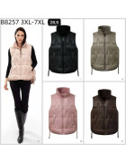 B8257-12 беж. Безрукавка жіноча 3XL-7XL по 5