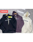 26004 чорн. Худі доросле ФЛІС XL-4XL по 4