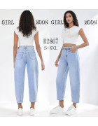 R2867 син Джинси жіночі S-2XL по 5