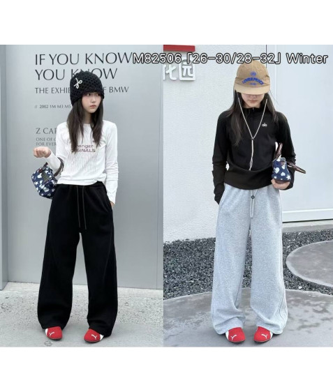 M82506 чорн. Сп. штани дитяча ФЛІС 28-32 по 5