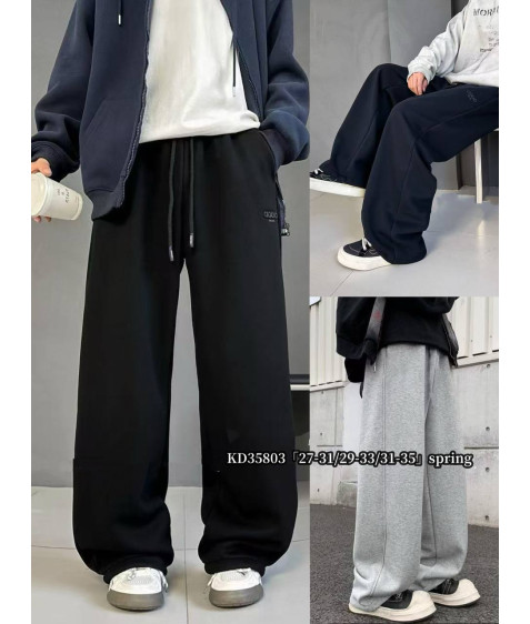 KD35803 чорн Сп. штани дитячі 29-33 по 5