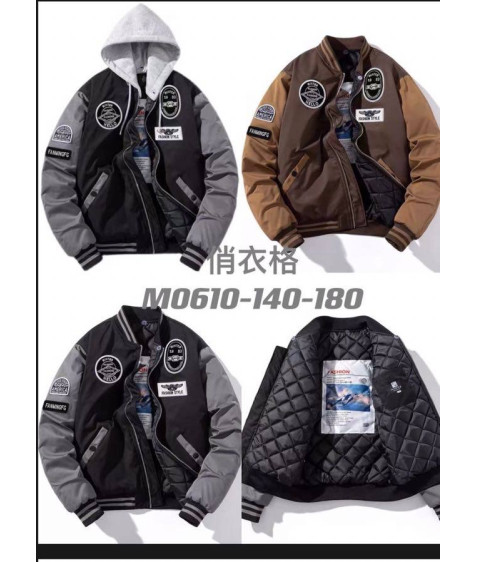 M0610 коричн. Бомбер хлопчик 130-170 по 5