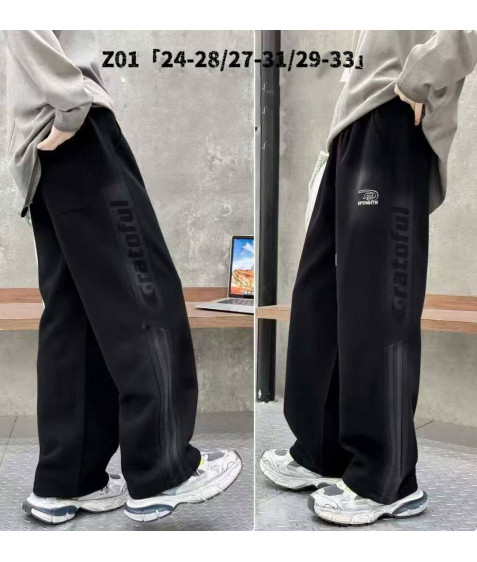 Z01 чорн. Сп. штани дитячі ФЛІС 24-28 по 5