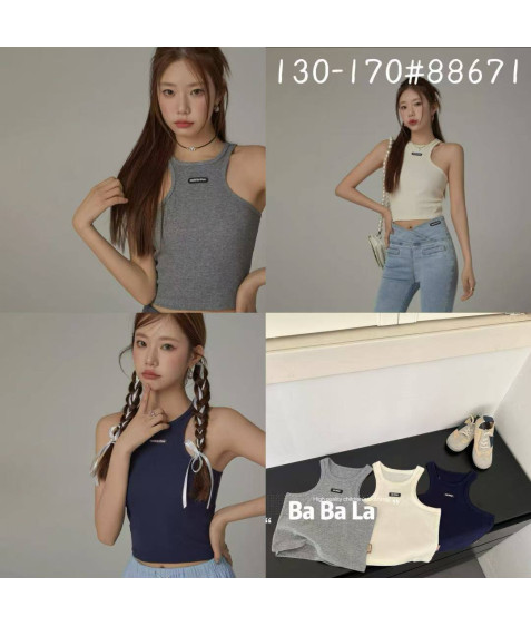 88671 молоко. Майка дівчинка 130-170 по 5