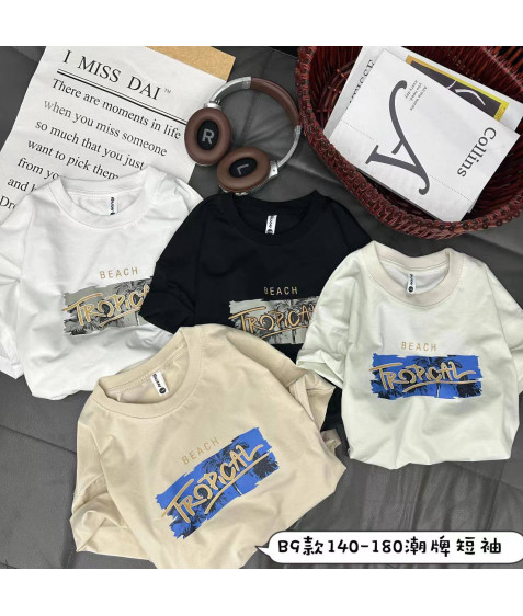 B9 чорн Футболка дитяча 140-180 по 5